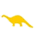 example die cut shape of a brontosaurus