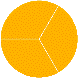 example die cut shape of fraction circle 1/3