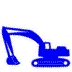 example die cut shape of big excavating machine