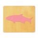 example die cut shape of fish