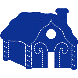 example die cut shape of gingerbread house