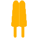 example die cut shape of popsicle