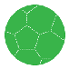 example die cut shape of a soccer ball