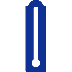 example die cut shape of a thermometer