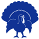 example die cut shape of a turkey