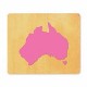 example die cut shape of Australia 