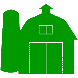 example die cut shape of a barn