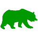 example die cut shape of a bear