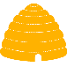 example die cut shape of a beehive
