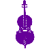example die cut shape of a cello