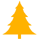 example die cut shape of  christmas tree