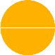example die cut shape of fraction circles 1/2