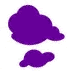 example die cut shape of fluffy clouds