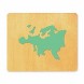 example die cut shape of the continent Europe