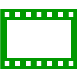 example die cut shape of filmstrip frame