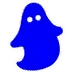example die cut shape of a ghost