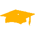 example die cut shape of a large graduation hat