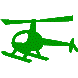 example die cut shape of a helicopter
