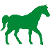example die cut shape of horse