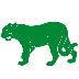 example die cut shape of jaguar animal