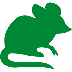 example die cut shape of a field mouse