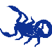 example die cut shape of a scorpion