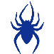 example die cut shape of a regular spider