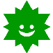 example die cut shape of the sun with a happy face