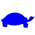 example die cut shape of turtle